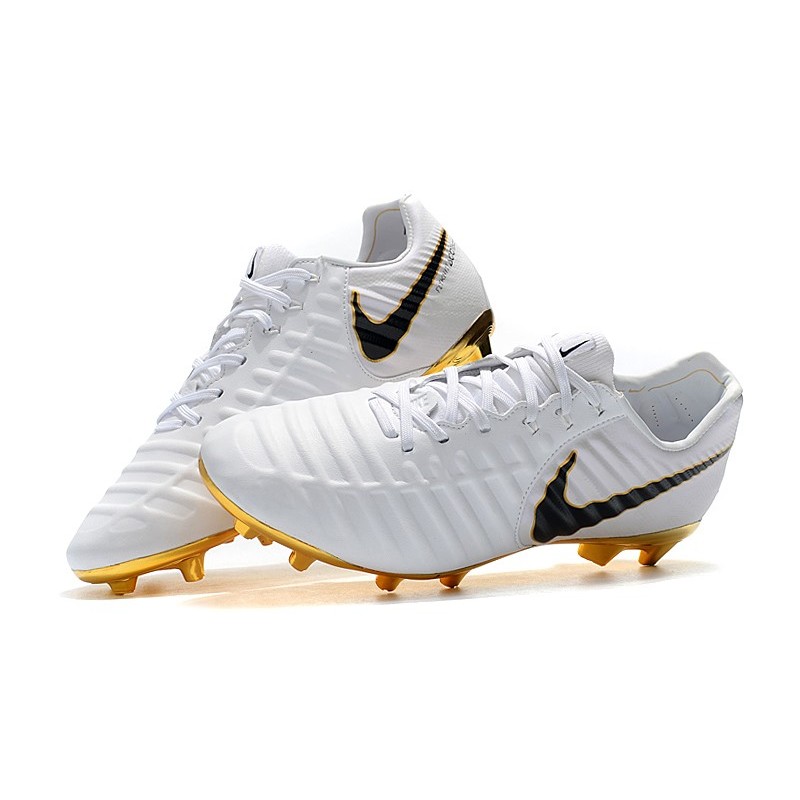 Nike Tiempo Legend Elite FG Bílý Zlato